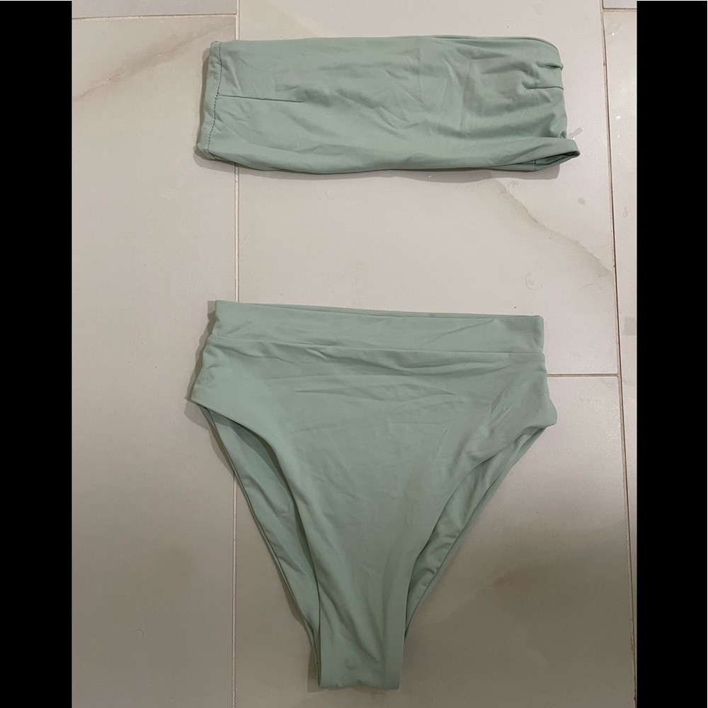 Toast Swim Bandeau Top & High Waist Bottoms